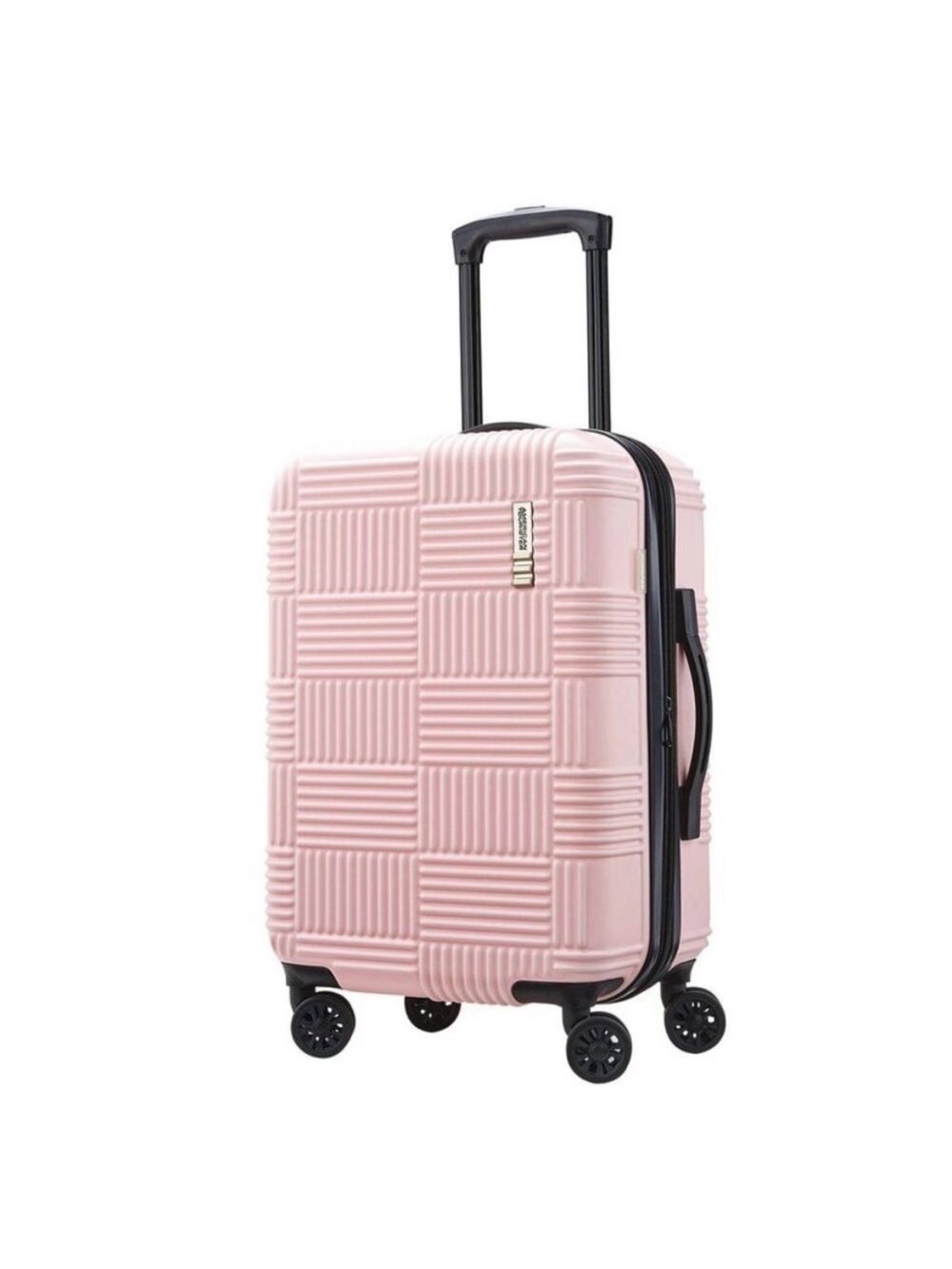 American Tourister -  NXT Checkered Hardside Carry On Pink